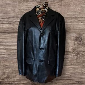 Luxury Chic Vintage Jacket leather blazer